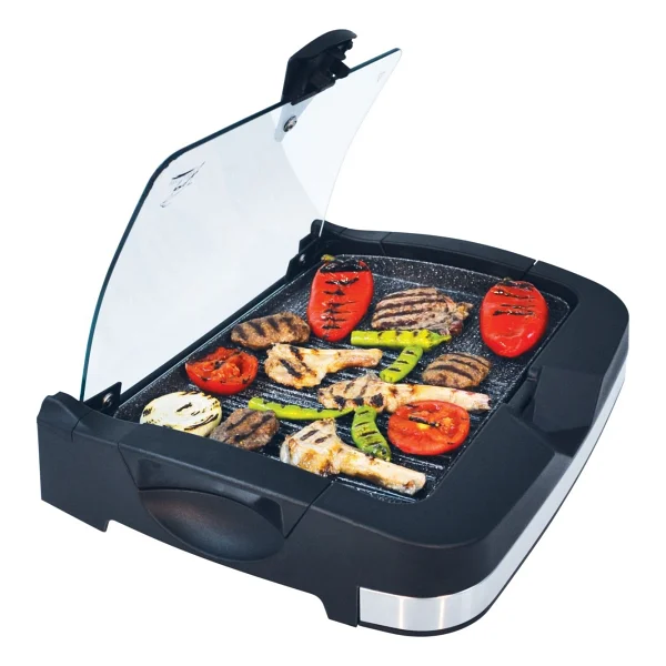 Gazzella Brb 3000 Barbecue 2400 W Granit Cam Kapaklı Sehpalı Izgara - Görsel 7