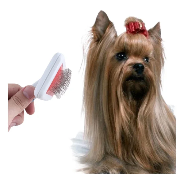 Buffer Bufferküçük Çelik Uçlu Kedi Köpek Evcil Hayvan Tırnak Makası + Paslanmaz Telli Tüy Tarama Fırçası - Görsel 2