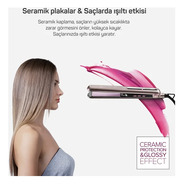 Arzum Ar5062 Bellissima Creativity Glossy Seramik Saç Düzleştirici - Görsel 4