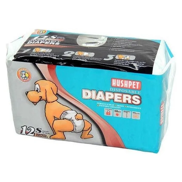 Hushpet Diapers Small 12'li Köpek Çiş Pedi - Görsel 2