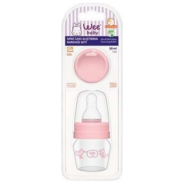 Wee Baby Mini Cam 30 Ml Alıştırma Bardağı Seti Pembe - Görsel 9