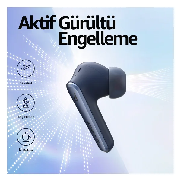 Anker SoundCore Liberty Air 2 Pro ANC TWS Lacivert Kulak İçi Bluetooth Kulaklık - Görsel 3