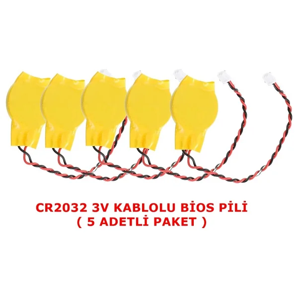 Westinghouse Cr Cr2032 3v Kablolu Notebook Bios Pili Cmos Pili 5 Adet - Görsel 2