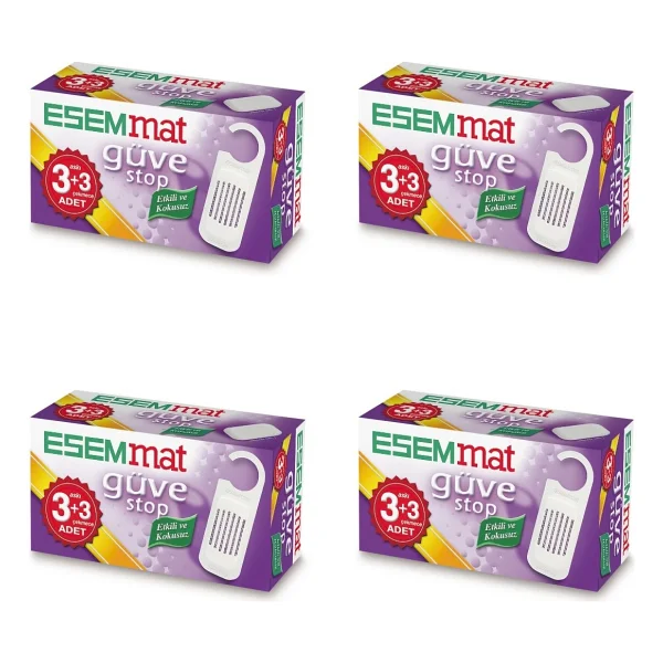 Esemmat Güve Stop 3 Askı 3 Çekmece 4'lü Set - Görsel 2