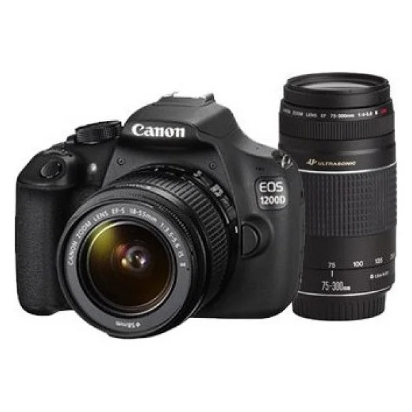 Canon Eos 1200d + 18-55mm + 75-300mm Lens Dslr Fotoğraf Makinesi - Görsel 2