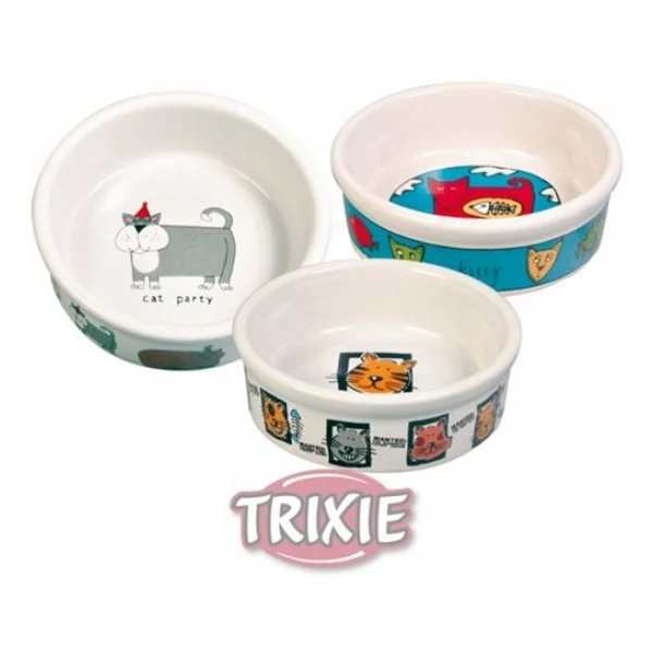 Trixie Kedi İçin Seramik Mama ve Su Kabı 0,2Ll-11cm - Görsel 3