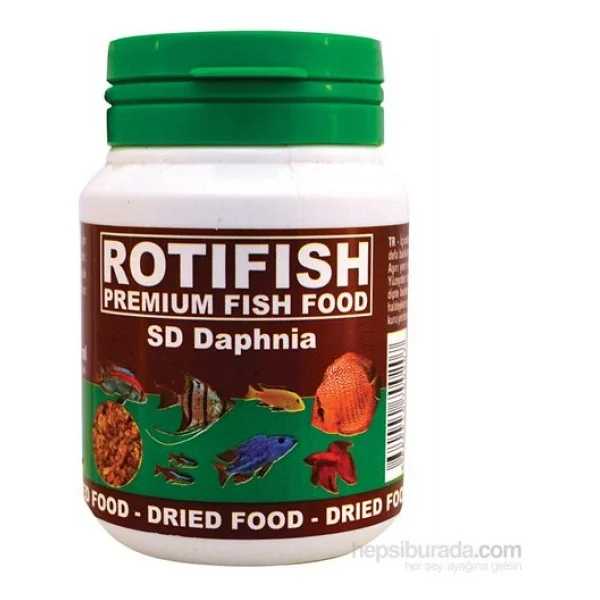 Rotifish Sd Daphnia Kurutulmuş Su Piresi 100 Ml Balık Yemi - Görsel 2