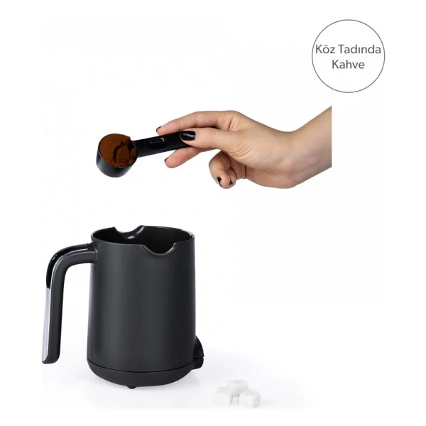 Homend Pottoman 1831H Kırmızı Türk Kahve Makinesi - Görsel 3