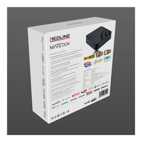 Redline Mate Box 16 GB 4K Android TV Box - Görsel 2
