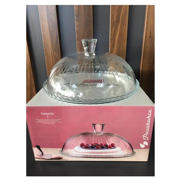 Paşabahçe 96873 Patisserie Kapaklı Cam Fanus - Görsel 3