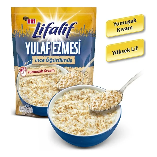 Eti Lifalif İnce Öğütülmüş Yulaf Ezmesi 350 Gr 6'lı - Görsel 3