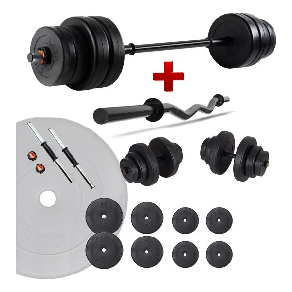 Ecg Spor 58 Kg Z Bar Halter Ve Dambıl Seti - Görsel 7