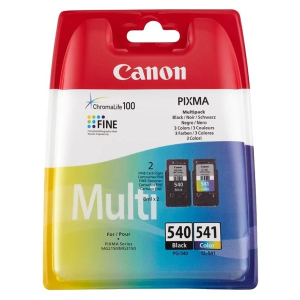 Canon Pg-540+Cl-541 Renkli + Siyah 2'li Set Kartuş - Görsel 3