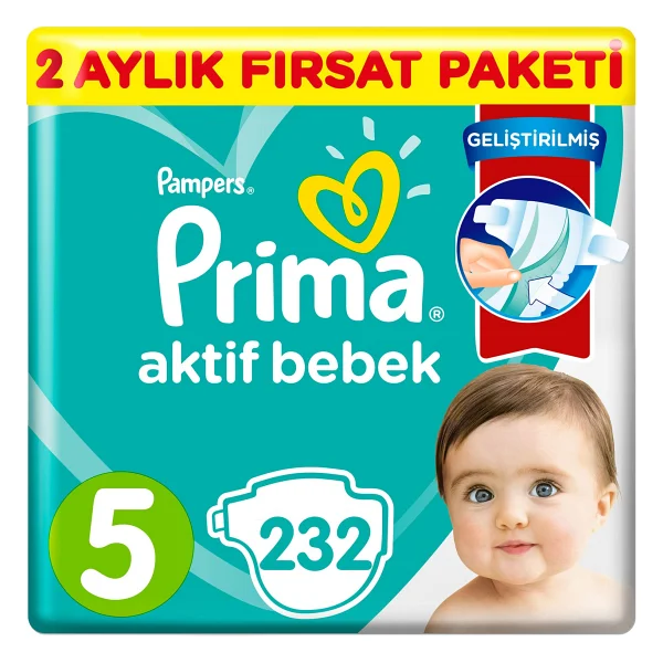 Prima Aktif 3 Numara Midi 312'li Bebek Bezi - Görsel 8