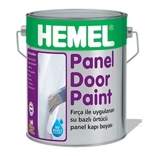 Hemel Su Bazlı Panel Kapı Boyası Beyaz 2.5 Litre - Görsel 2