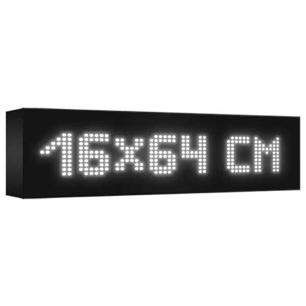 Depo Tabela Reklam Beyaz Kayan Yazı LED Tabela 64 X 224 Cm Tek Taraflı - Görsel 4