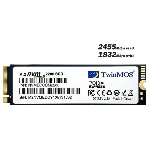 Twinmos NVMEGGBM2280 PCI-Express 3.0 1 TB M.2 SSD - Görsel 3