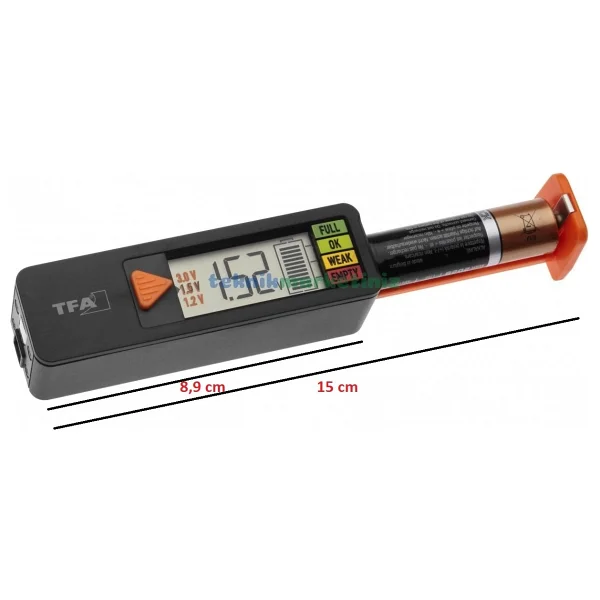 Tfa Dostmann Batterycheck Dijital Pil Test Cihazı Tm832.3139.01 - Görsel 2