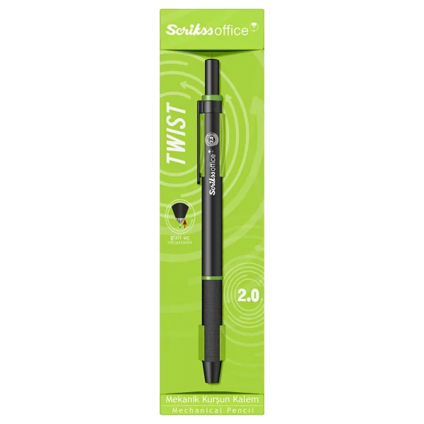 Scrikss Twist Yeşil 2.0 mm Versatil Uçlu Kalem - Görsel 8