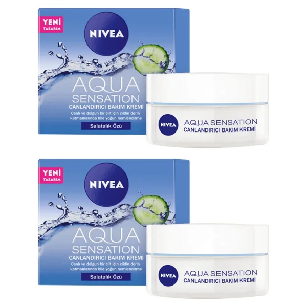 Nivea Aqua Sensation Canlandırıcı Yüz Bakım Kremi 50 Ml 2'li Avantajlı Paket - Görsel 3