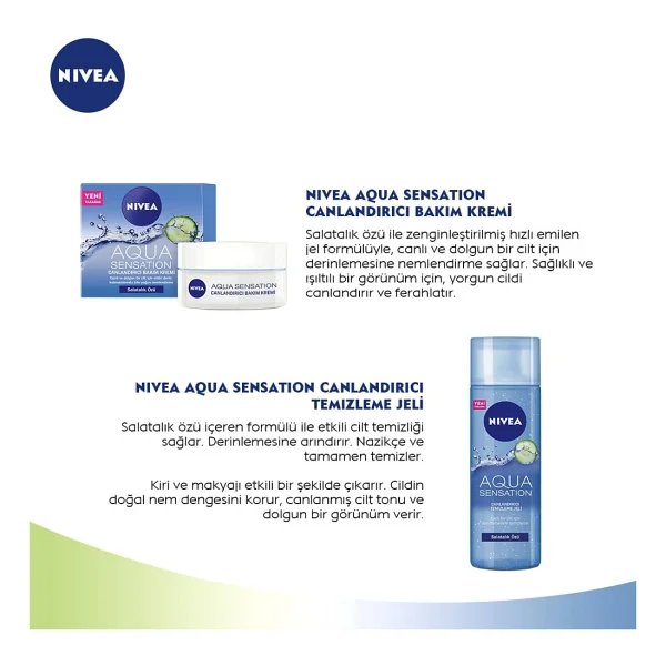 Nivea Aqua Sensation Canlandırıcı Yüz Bakım Kremi 50 Ml 2'li Avantajlı Paket - Görsel 2