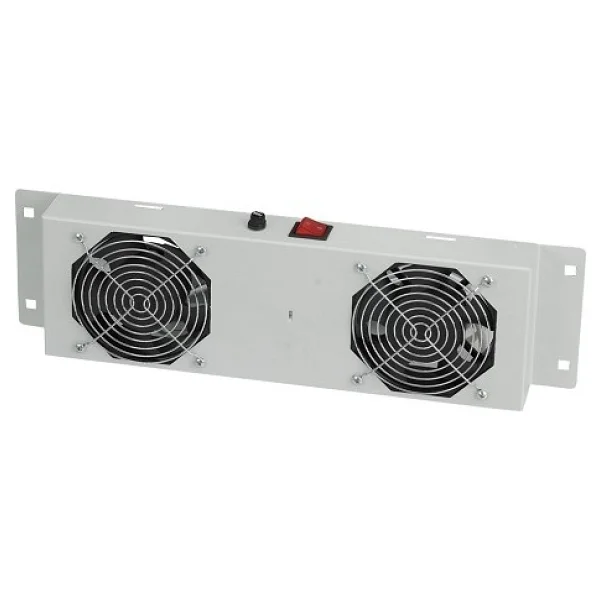 Ager Duvar Tipi 2li Termostatlı Beyaz Fan Modülü An-F2t-A-B1 - Görsel 2