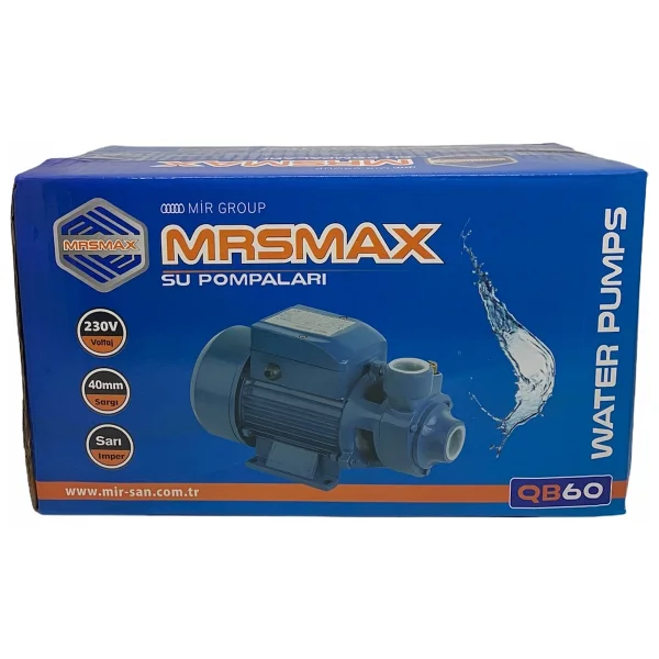 Ibeltech Mrsmax Qb60 Elektrikli Su Motoru 0.5hp 1 Inç Bahçe Pompası Su Pompası - Görsel 3