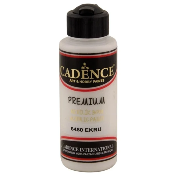 Cadence 120 Ml 6440 Buz Beyazı Akrilik Boya - Görsel 4