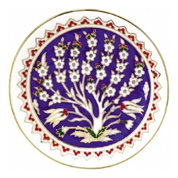 Kütahya Porselen 13 Cm El Dekoru Tabak Dekor No 01168 - Görsel 2