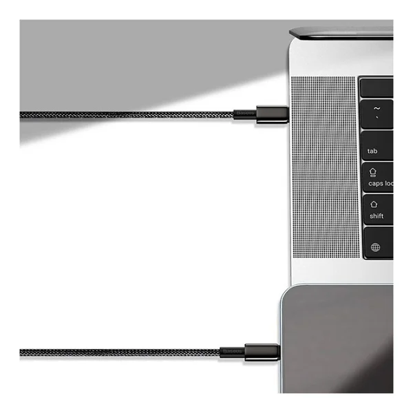 Baseus Tungsten Gold 100 W 1 M Type-C To Type-C Şarj Kablosu - Görsel 5