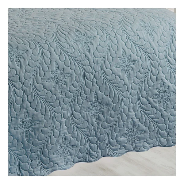 Örtüm Ivy Mint Çift Kişilik Microfiber Kapitone Yatak Örtüsü - 200 X 220 Cm - Görsel 3