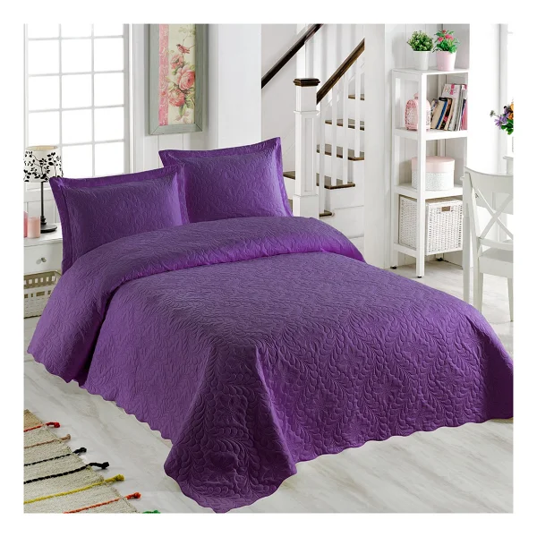 Örtüm Ivy Mint Çift Kişilik Microfiber Kapitone Yatak Örtüsü - 200 X 220 Cm - Görsel 7