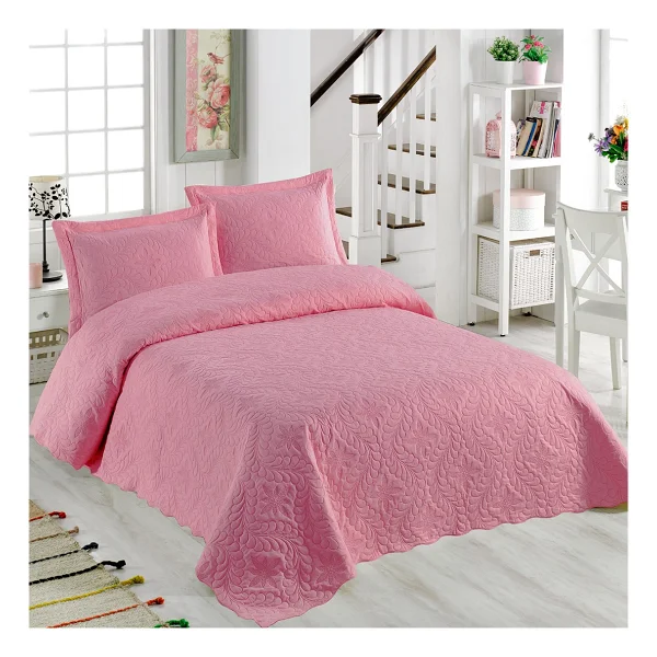 Örtüm Ivy Mint Çift Kişilik Microfiber Kapitone Yatak Örtüsü - 200 X 220 Cm - Görsel 4