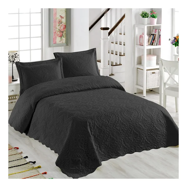 Örtüm Ivy Mint Çift Kişilik Microfiber Kapitone Yatak Örtüsü - 200 X 220 Cm - Görsel 5