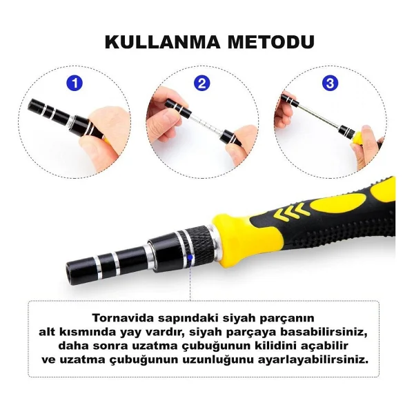Dailytech 115 İn 1 Hassas Tornavida Seti - Görsel 4