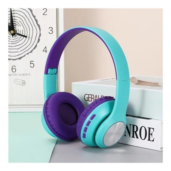 Ally 66bt Macarons Kulak Üstü Bluetooth Kulaklık Yeşil - Görsel 2