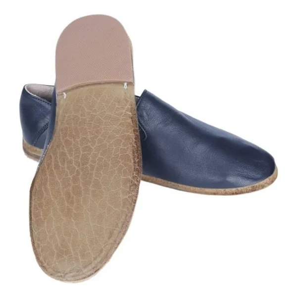 Aintap Deri Lacivert Erkek Topuklu Gaziantep Yemeni Ayakkabı - 48 - Görsel 3