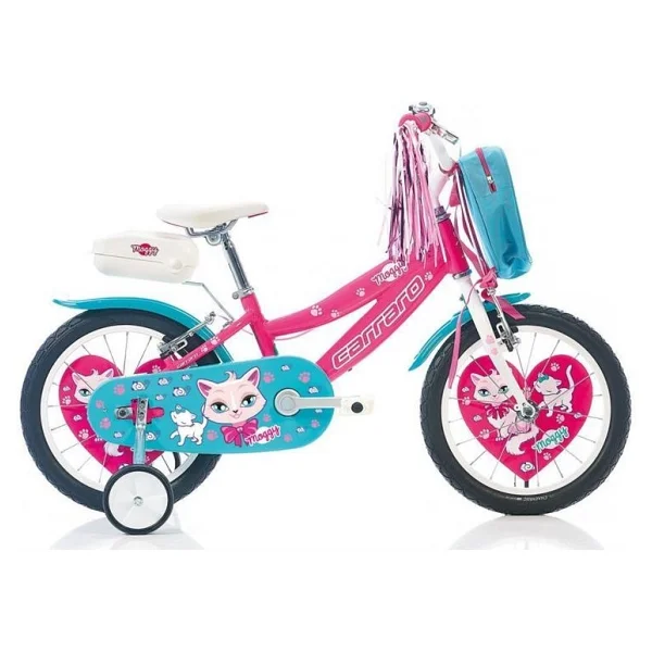 Carraro Moggy Pembe-Beyaz-Turkuaz 16 Jant Kız Çocuk Bisikleti - Görsel 2