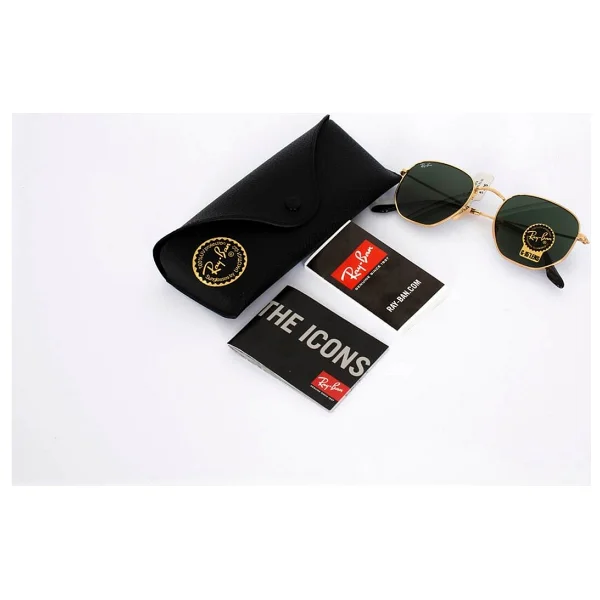 Ray-Ban Hexagonal 3548 001/51 Gold-Light Brown Güneş Gözlüğü - Görsel 6
