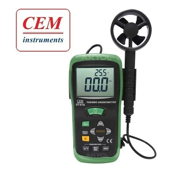 Cem Dt-618 Rüzgar Hızı Ve Sıcaklı Ölçer - Görsel 2