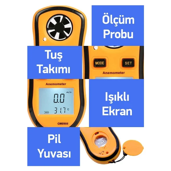 Loyka Bgm8908 Dijital Anemometre - Görsel 2