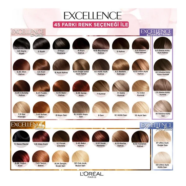 L'oreal Paris Excellence Creme 6.35 Çikolata Kahve Saç Boyası - Görsel 5
