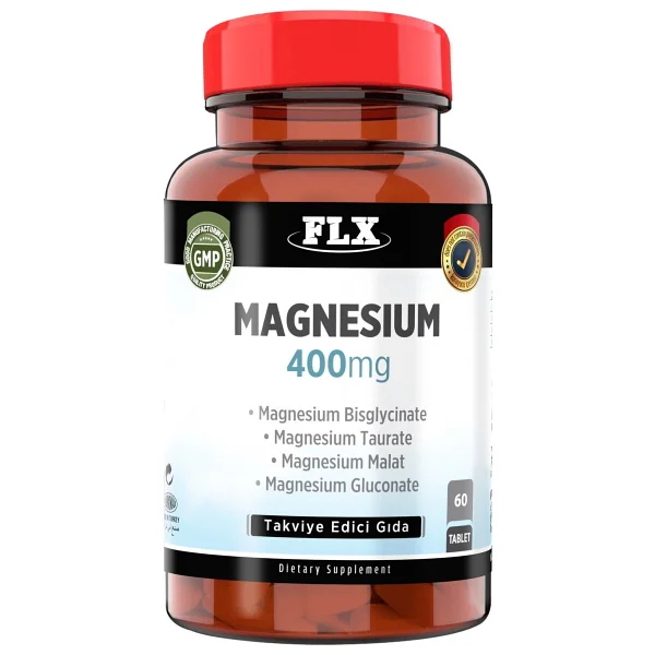 Flx Magnezyum Elementleri Complex 400 Mg 60 Tablet - Görsel 4