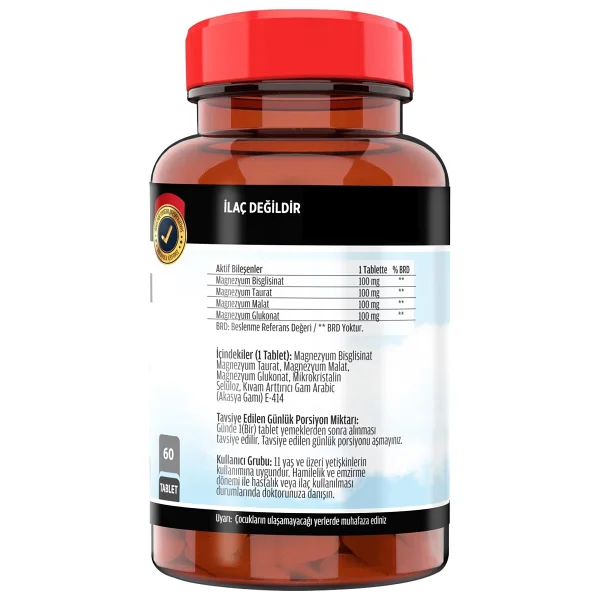 Flx Magnezyum Elementleri Complex 400 Mg 60 Tablet - Görsel 5