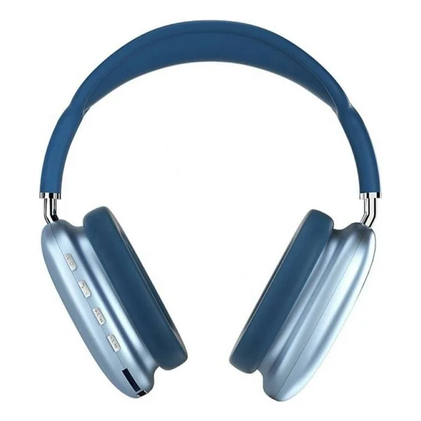 Torima P9 Kablosuz Kulak Üstü Bluetooth Kulaklık Mavi - Görsel 4