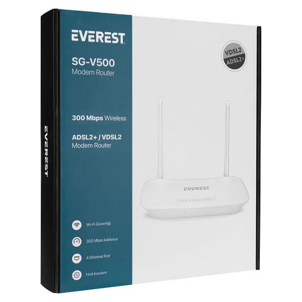 Everest Sg-V500 4 Port 300 Mbps Vdsl2 Modem - Görsel 5