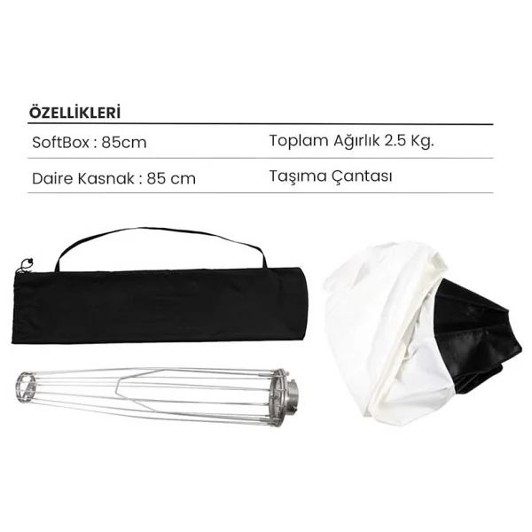 Gdx Bl-85 85 Cm Balon Softbox - Görsel 6