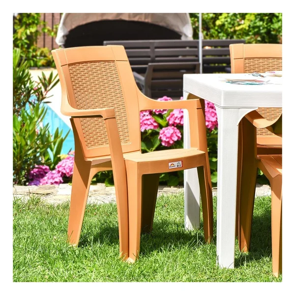 Holiday Sultan 6'lı Teak Bahçe Koltuğu Balkon Koltuğu - Görsel 2