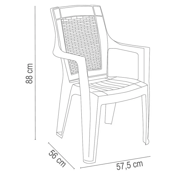 Holiday Sultan 6'lı Teak Bahçe Koltuğu Balkon Koltuğu - Görsel 3