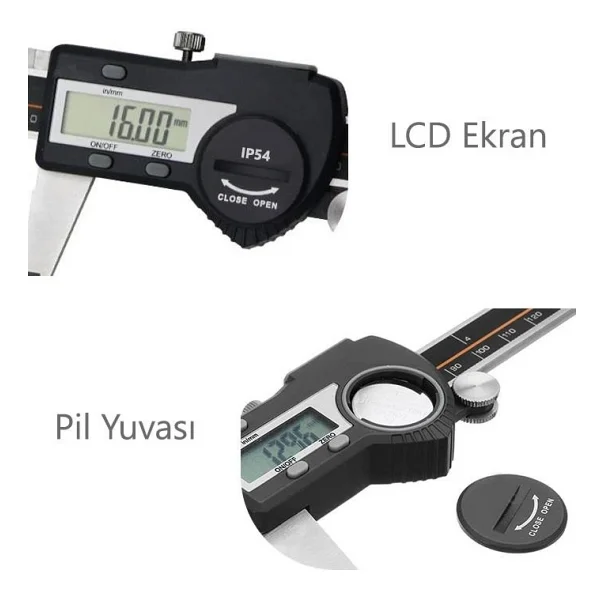 Loyka 5110-150 0-150 Mm Ip54 Korumalı Dijital Kumpas - Görsel 2